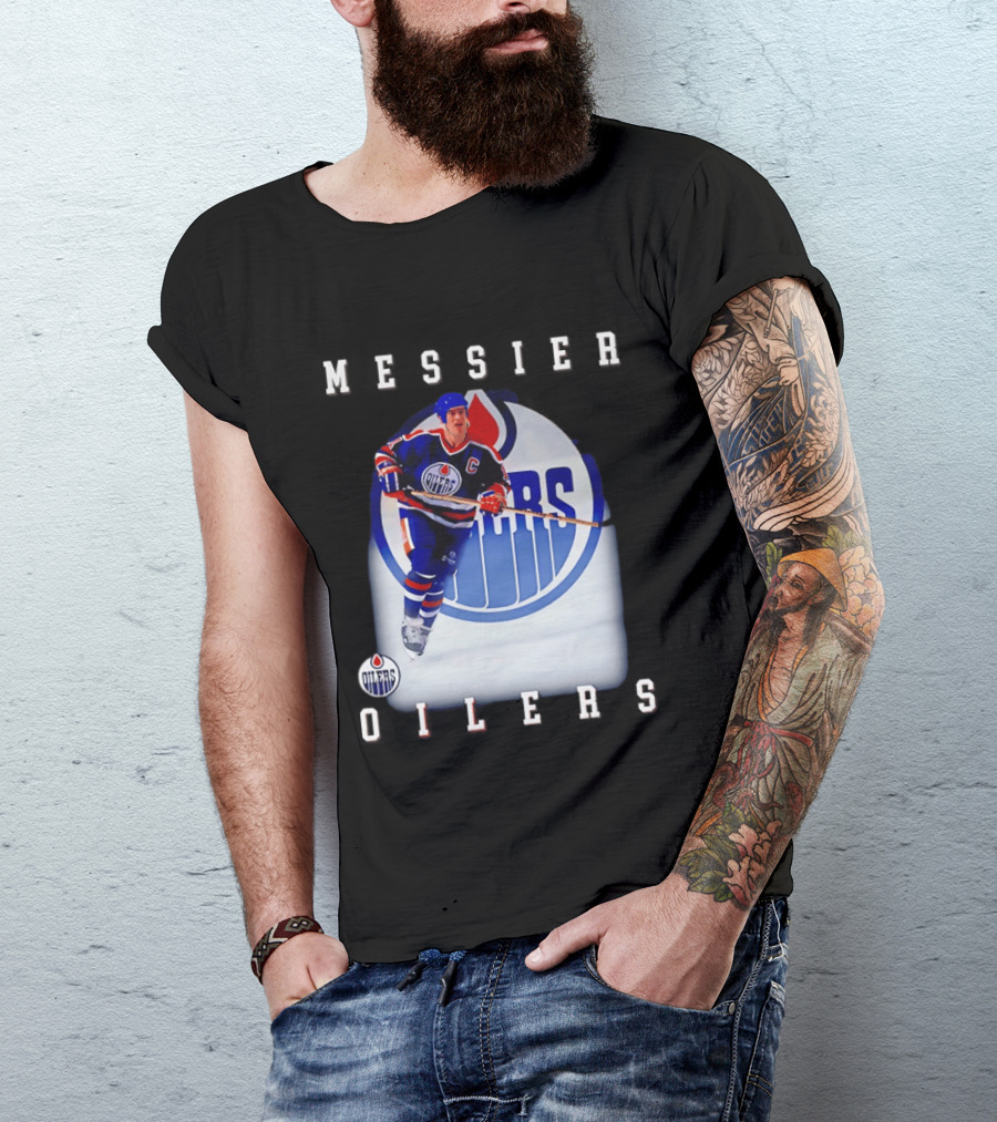 Edmonton Oilers Mark Messier Legendary Hockey Player Iconic Team Legacy T-Shirt