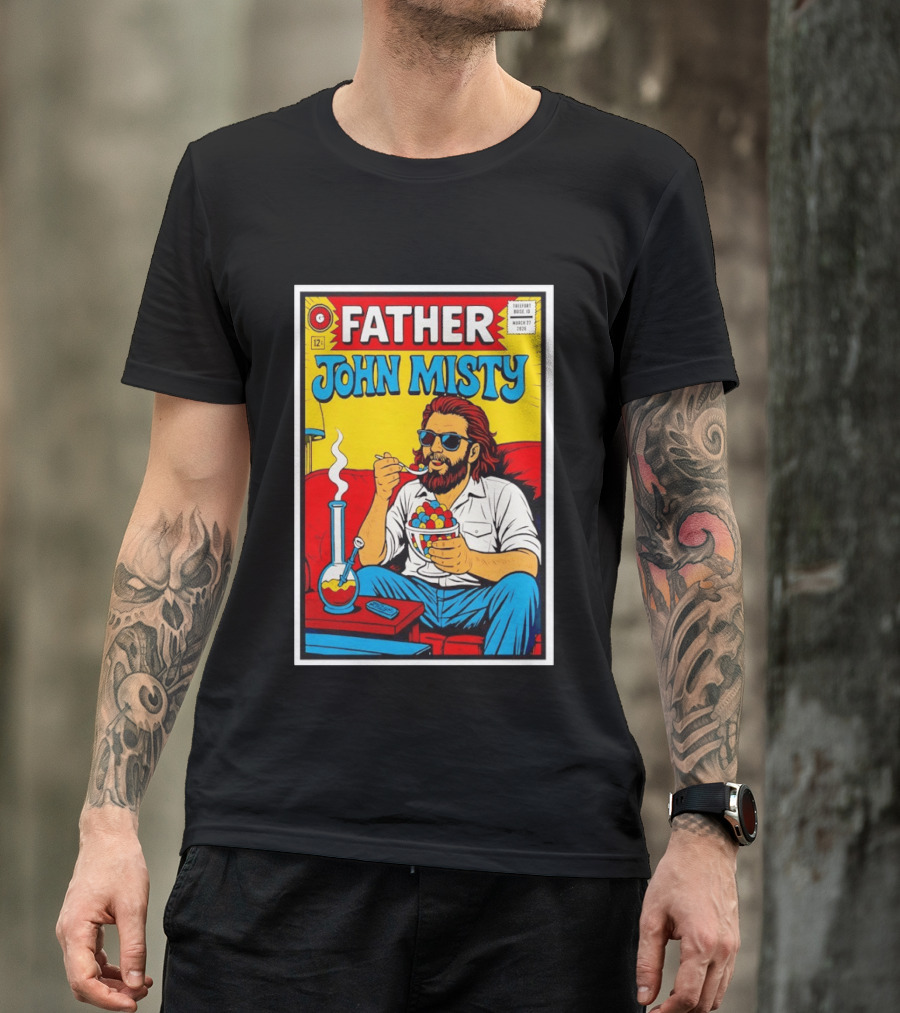 Father John Misty Trefort Music Hall March 27 2026 Comic T-Shirt