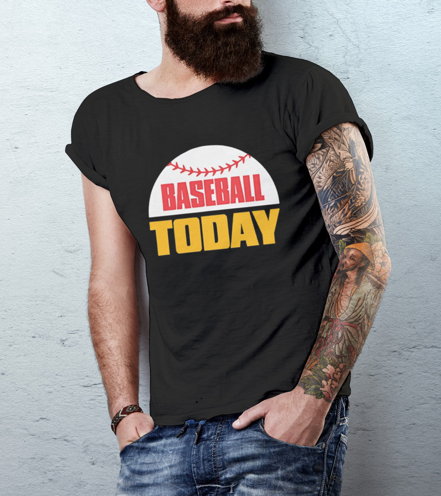 Baseball Today Embroidered 2026 Vintage Style Sports T-Shirt