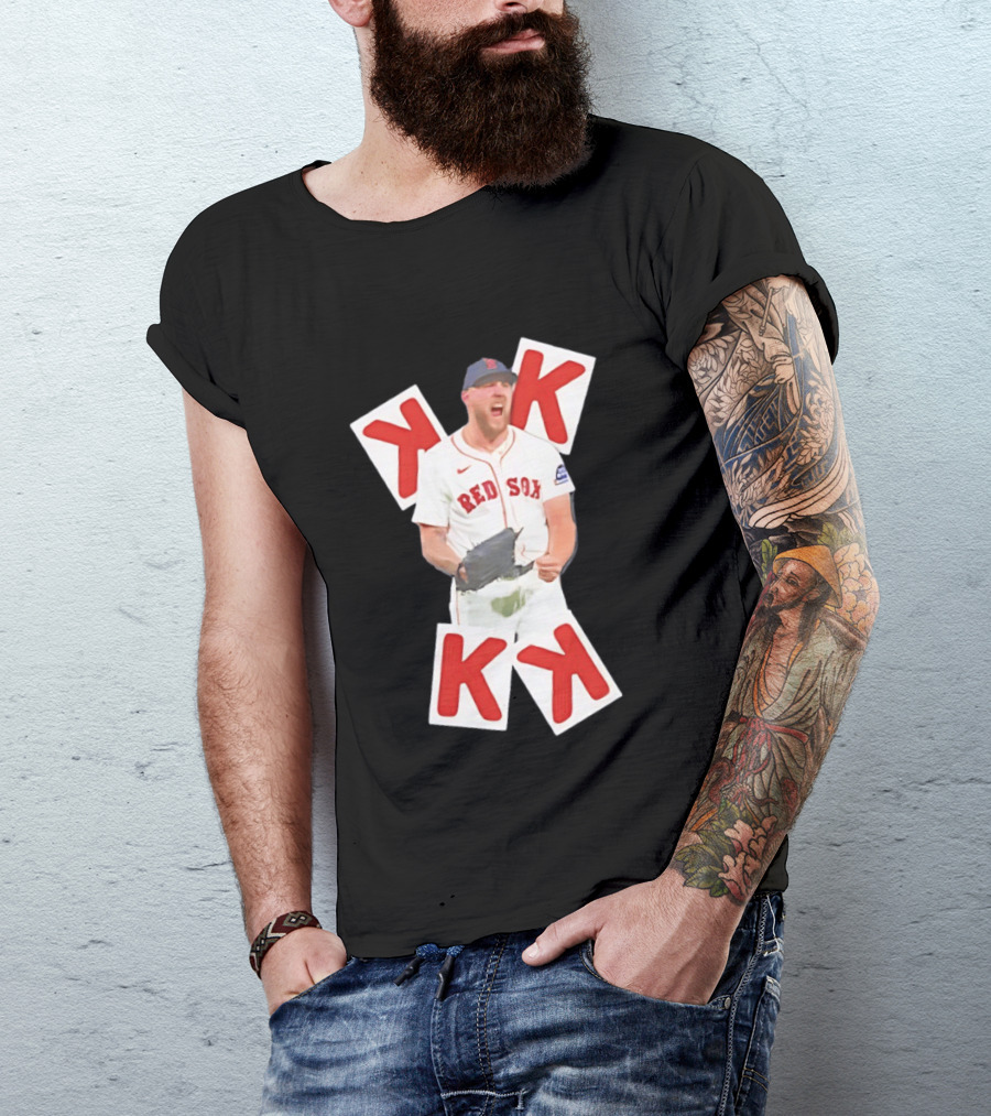 Garrett Crochet Red Sox Strikeout K Cards T-Shirt