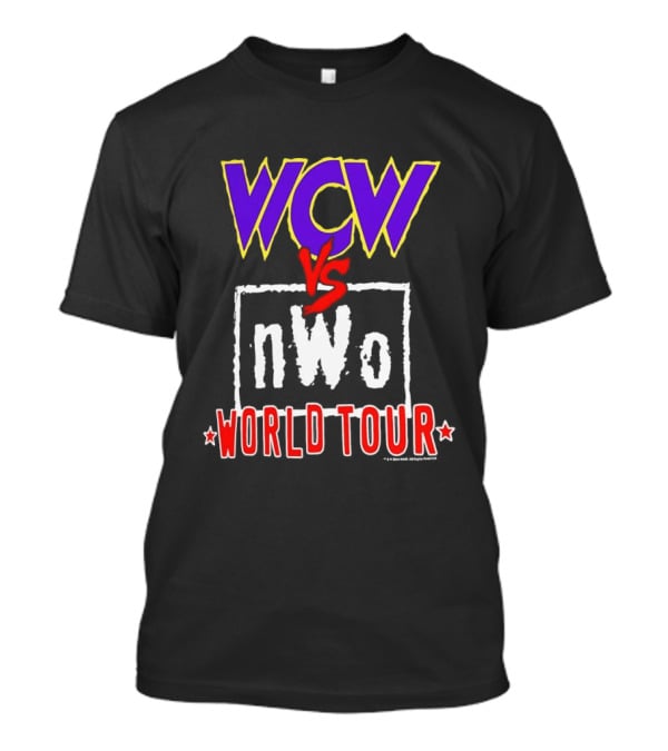 Heather Charcoal WCW Vs NWo World Tour Classic Wrestling Rivalry T-Shirt