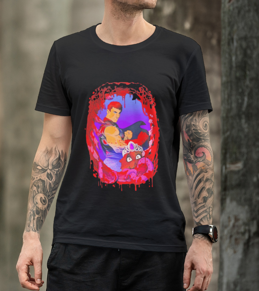 Carl Princess Donut Dungeon Crawler Carl Blood Dripping Frame Fantasy T-Shirt