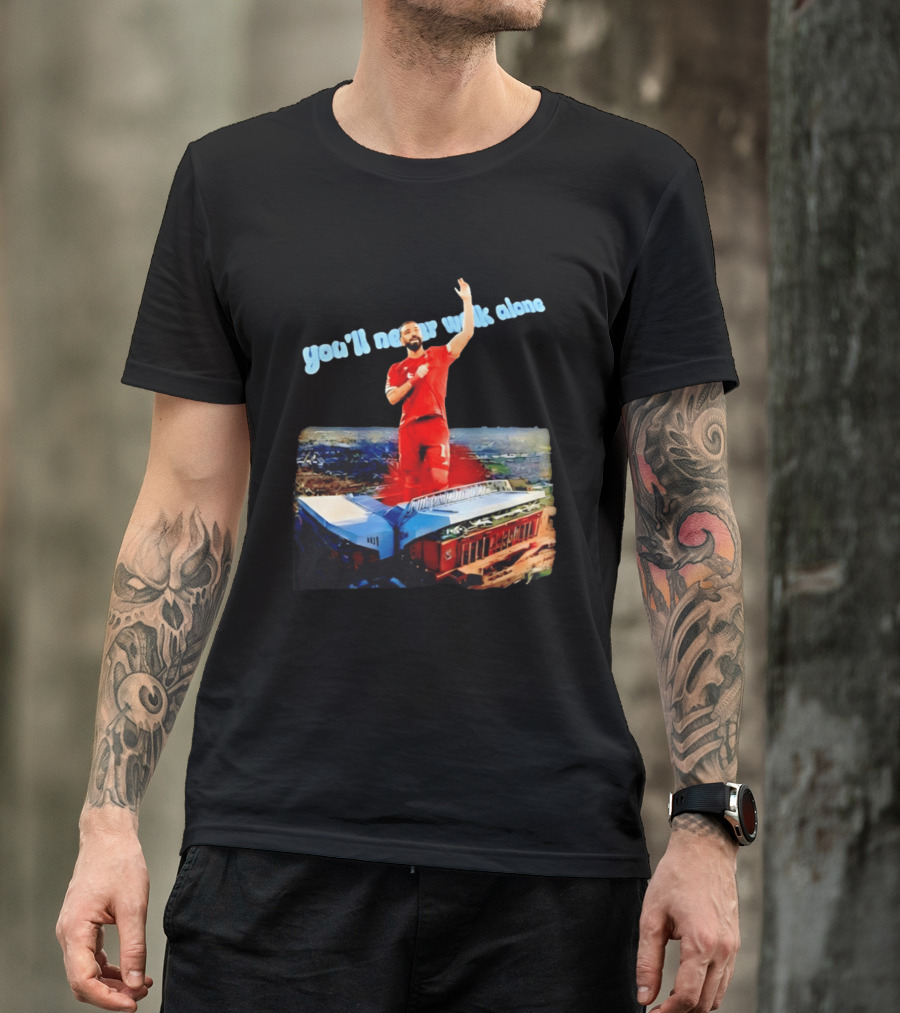 Mohamed Salah You'll Never Walk Alone Liverpool FC Stadium T-Shirt