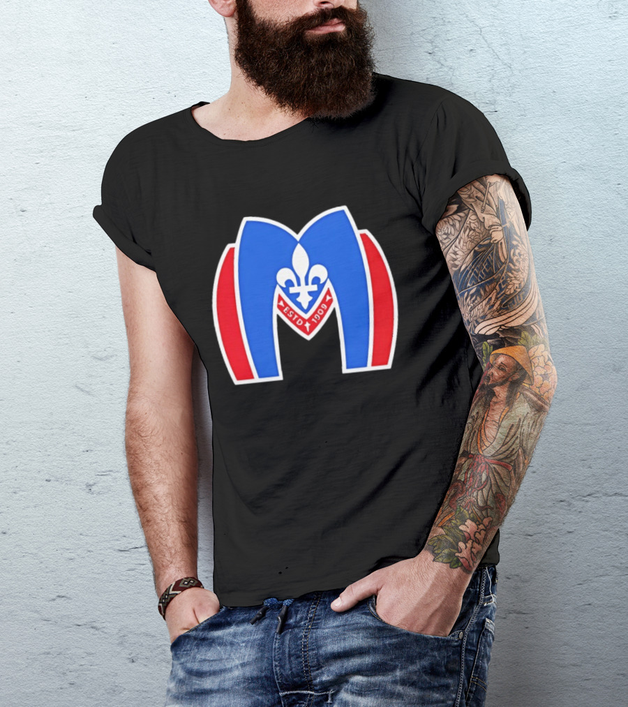 Montreal Metros Shane Hollander ESTD 1909 Fleur De Lis T-Shirt
