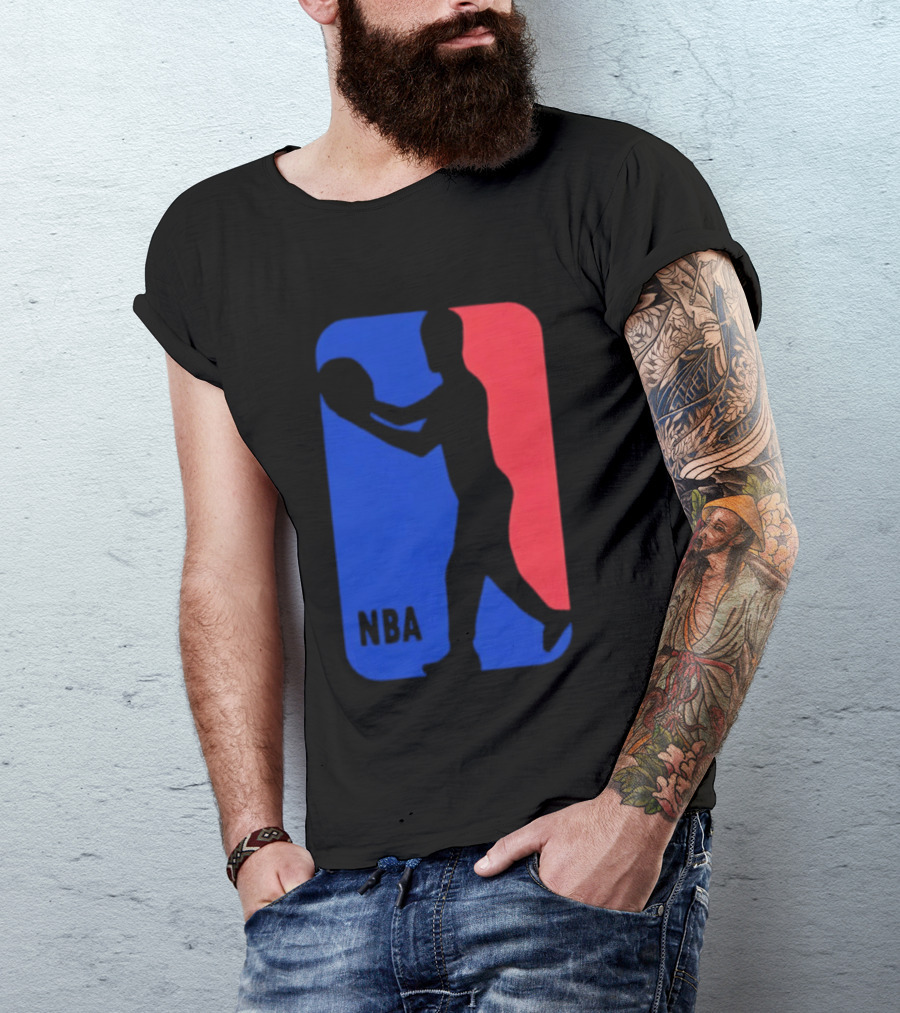 NBA Basketball Player Blue Red T-Shirt