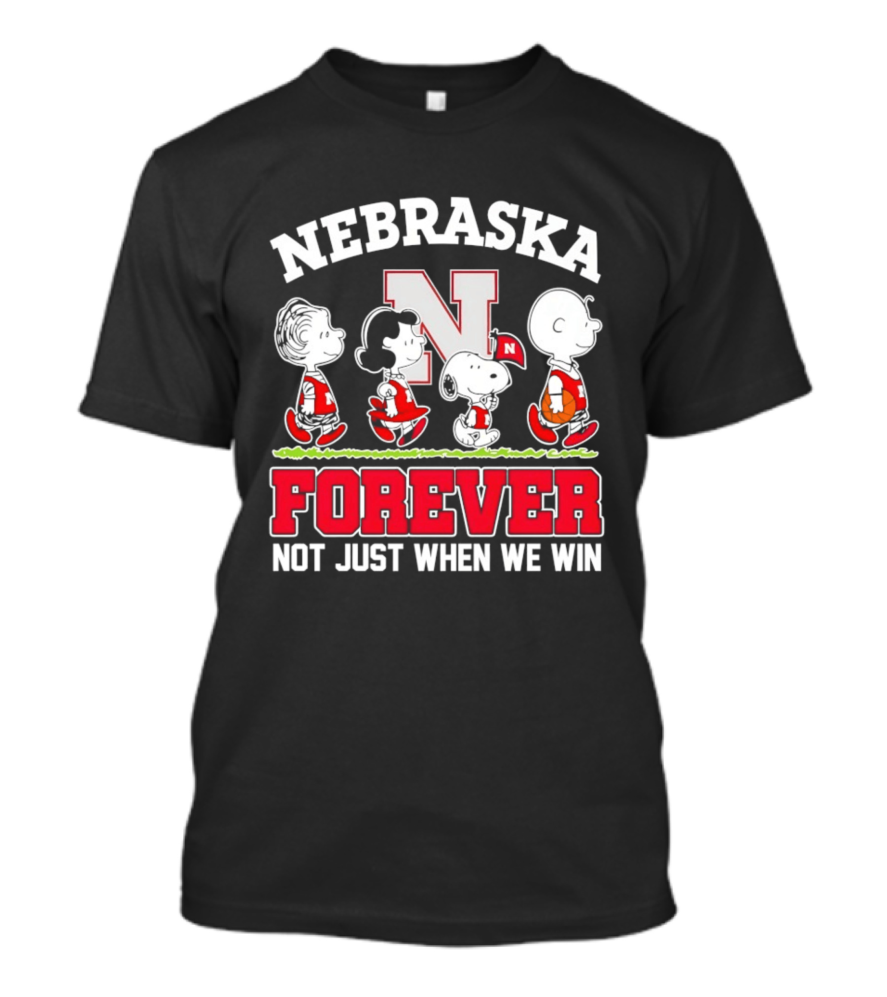 Nebraska Cornhuskers Peanuts Snoopy Forever Not Just When We Win T-Shirt