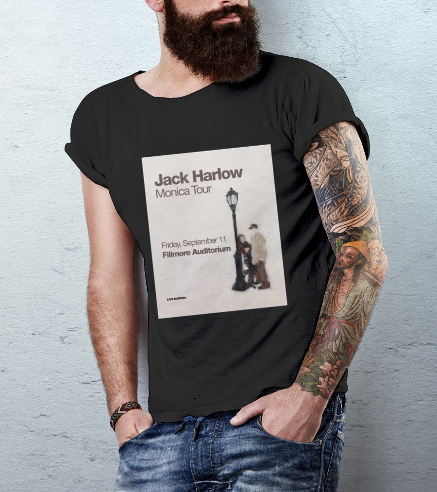 Jack Harlow Monica Tour Fillmore Auditorium Friday September 11 Live Nation T-Shirt