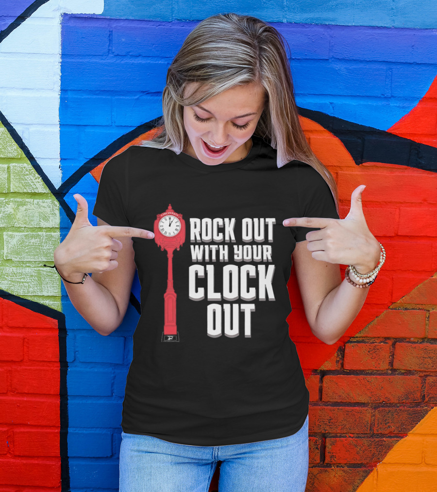 Rock Out With Your Clock Out Cincinnati Tower T-Shirt