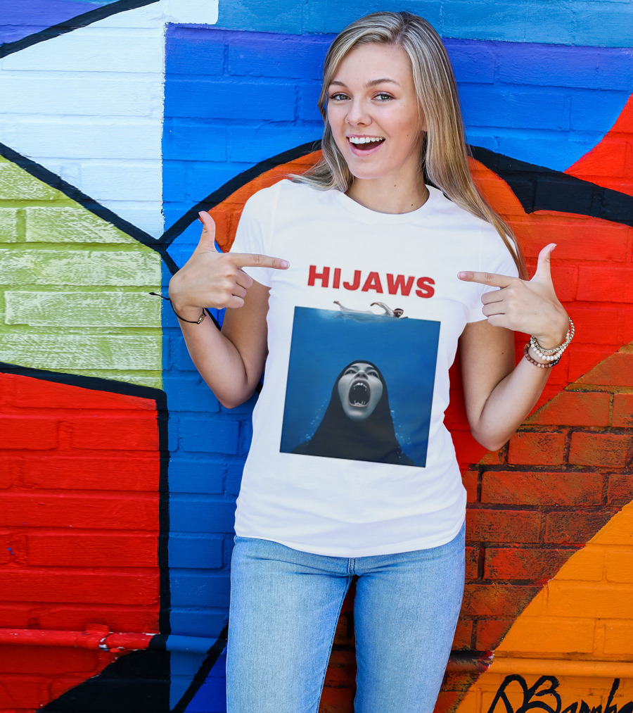 Hijaws Parody Jaws Movie T-Shirt