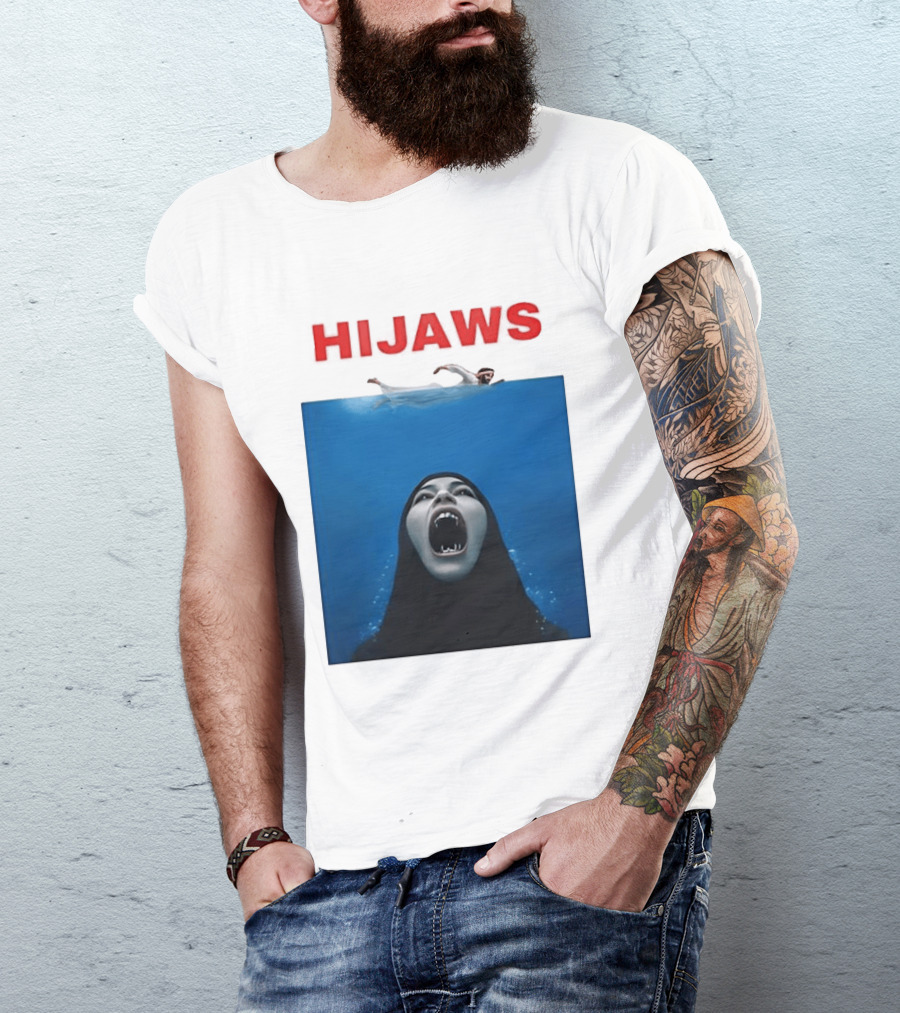 Hijaws Parody Jaws Movie T-Shirt