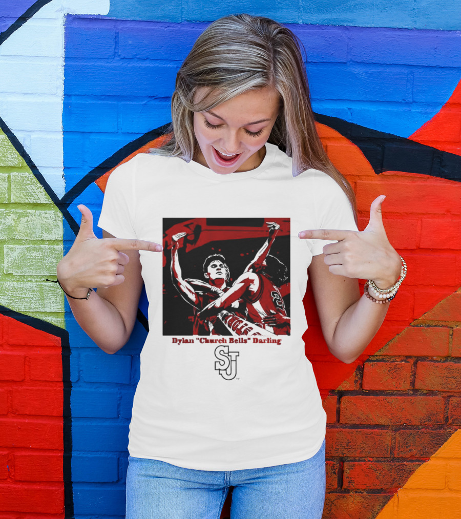 St John's Red Storm NCAA Basketball Dylan "Church Bells" Darling SJU T-Shirt