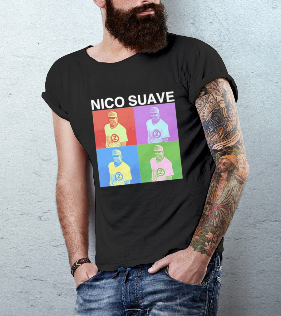 Nico Hoerner Nico Suave Chicago Cubs Player Number 2 Pop T-Shirt