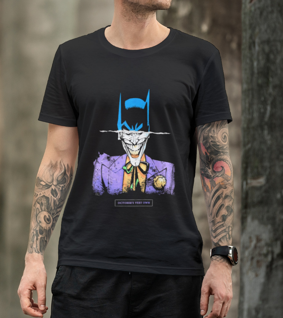 OVO Owl Batman Joker Split Collaboration T-Shirt