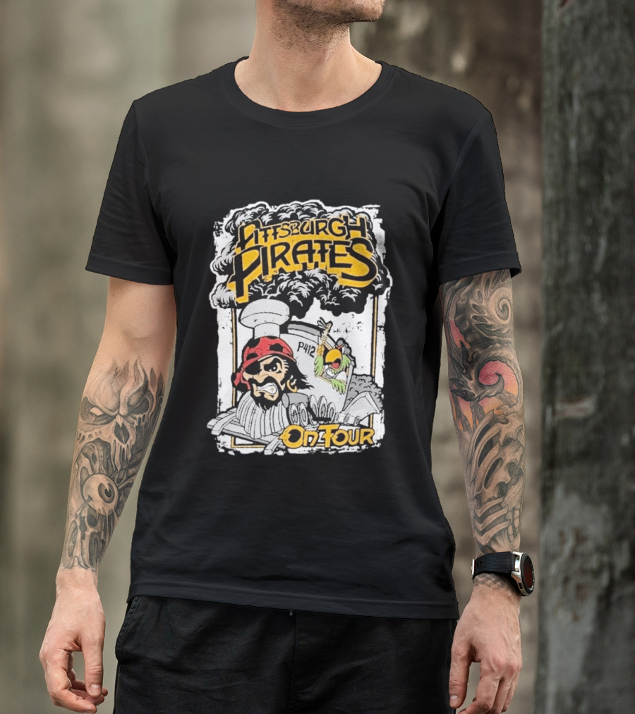 Pittsburgh Pirates P412 On Tour Pirate And Parrot Train T-Shirt