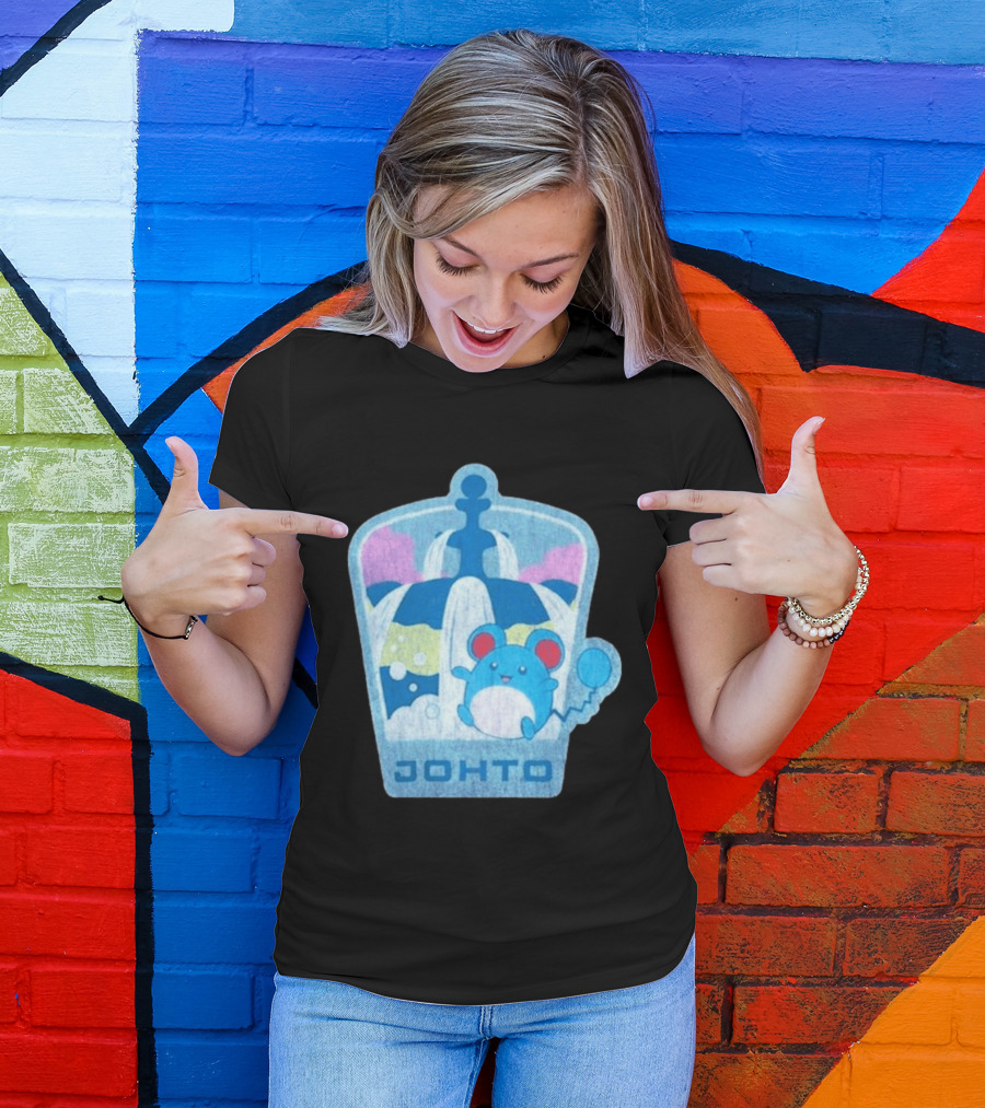 Johto Marill Fountain Explore Pokémon T-Shirt