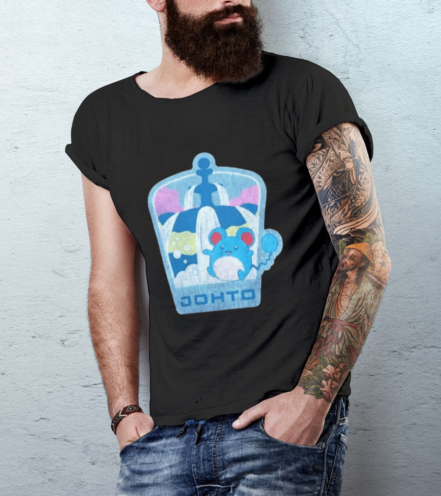Johto Marill Fountain Explore Pokémon T-Shirt
