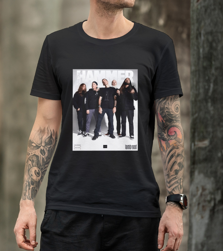 Metal Hammer Cover Featuring Lamb Of God Editorial Band Photo T-Shirt