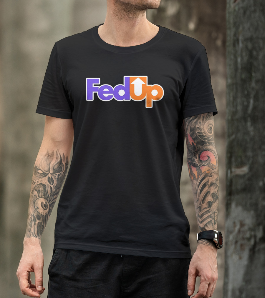 Fed Up Arrow Logo Spoof T-Shirt