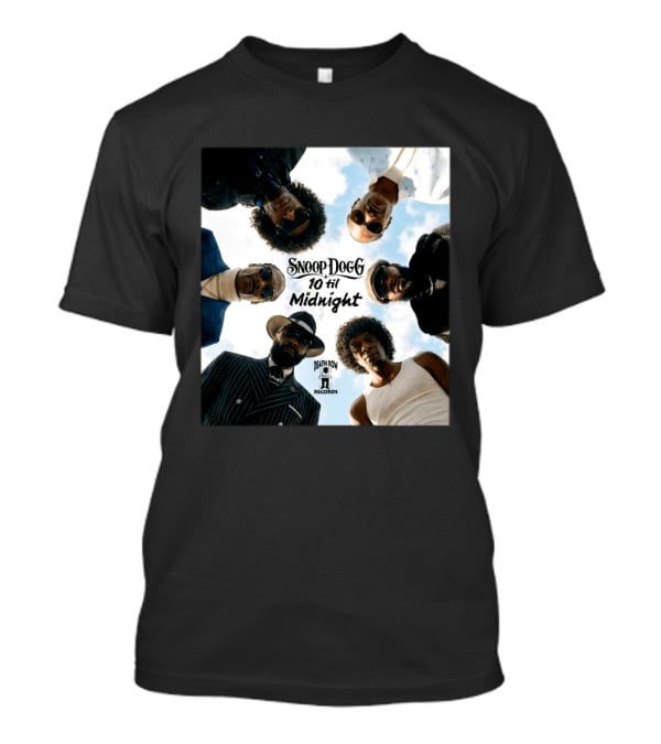 Snoop Dogg 10 Til Midnight Death Row Records Album Cover T-Shirt