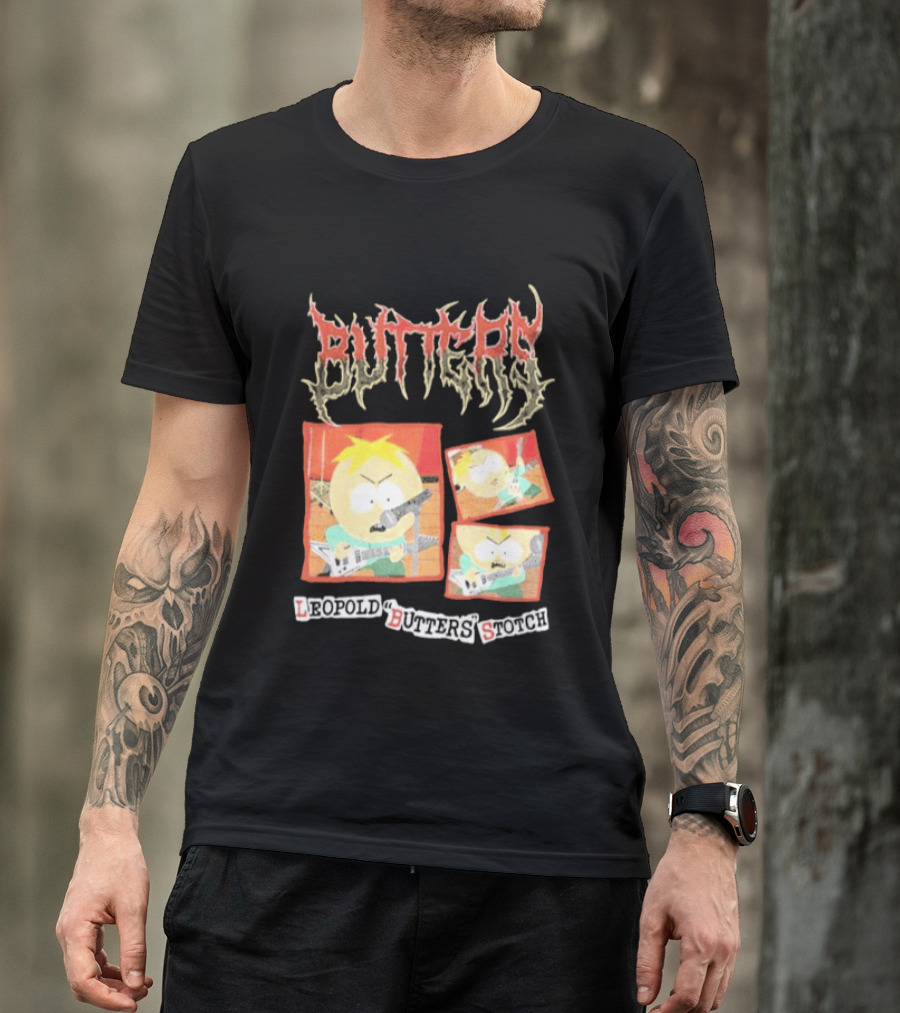 South Park Butters Metal Buttery Leopold Stotch T-Shirt