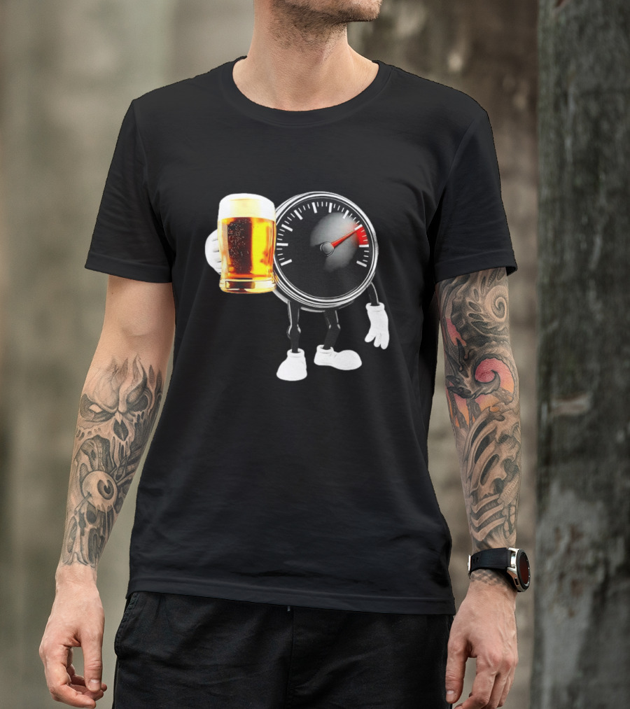 Speedometer Beer Do Not Drink Alcohol When Driving Awareness T-Shirt