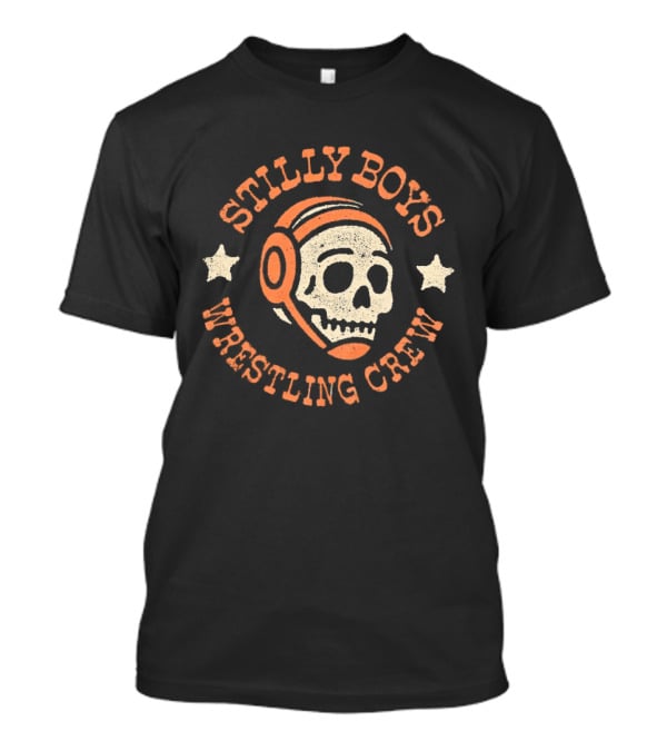 Stilly Boys Wrestling Crew Skull Headphones T-Shirt