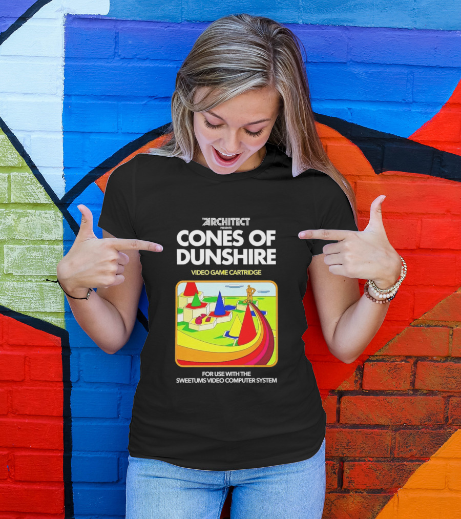 Architect Cones Of Dunshire Video Game Cartridge For Use With The Sweetums Video Computer System T-Shirt