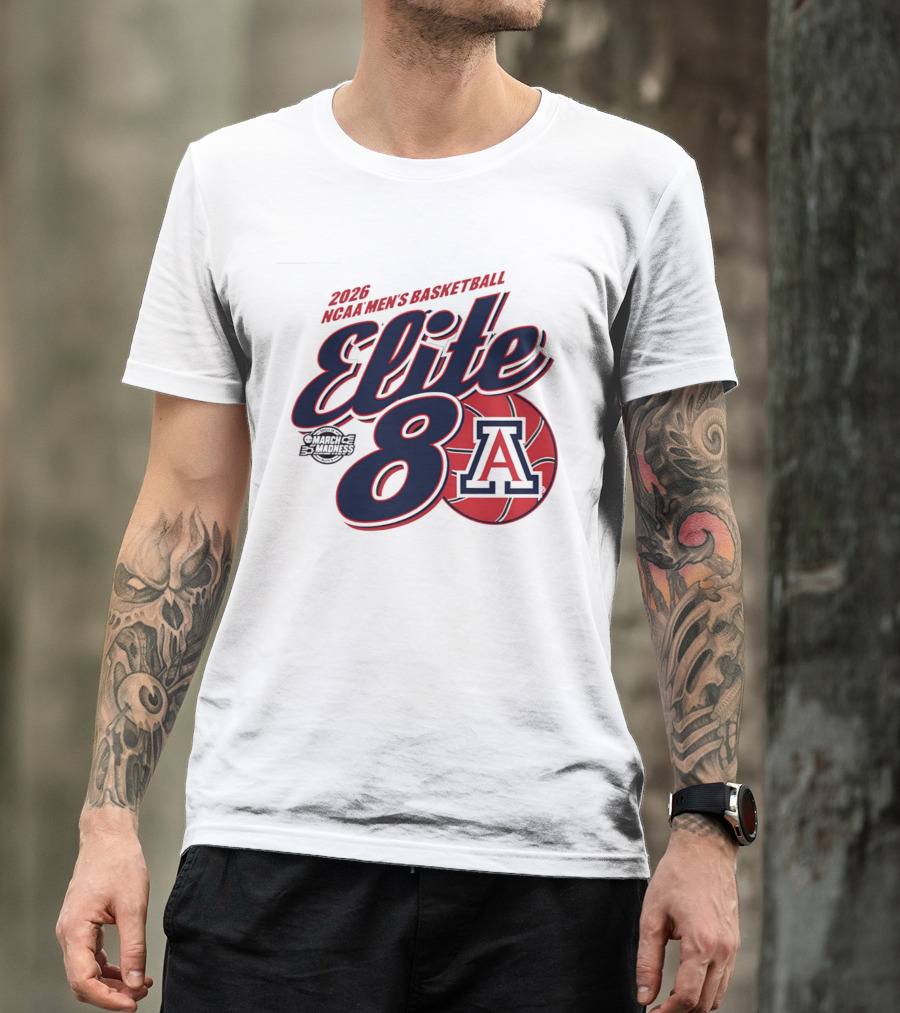 2026 Arizona Wildcats NCAA Men's Basketball Elite 8 March Madness T-Shirt