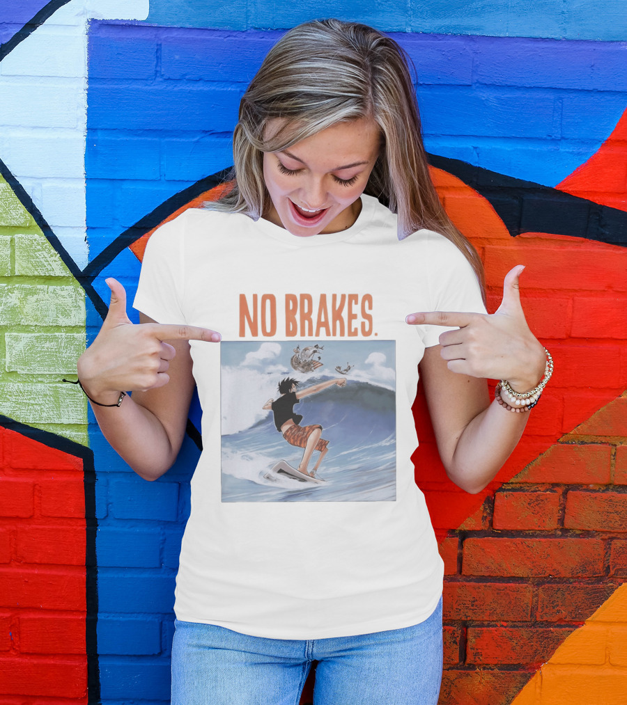 Monkey D. Luffy Surfing Adventure One Piece No Brakes T-Shirt