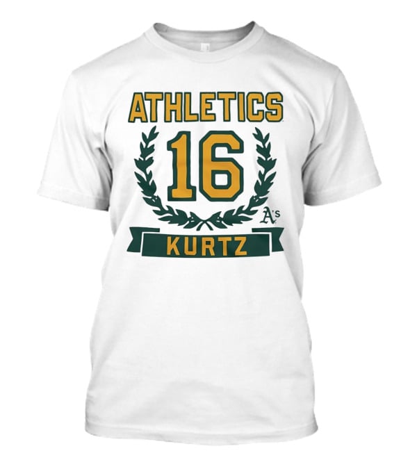Oakland Athletics 16 Kurtz Wreath A's T-Shirt