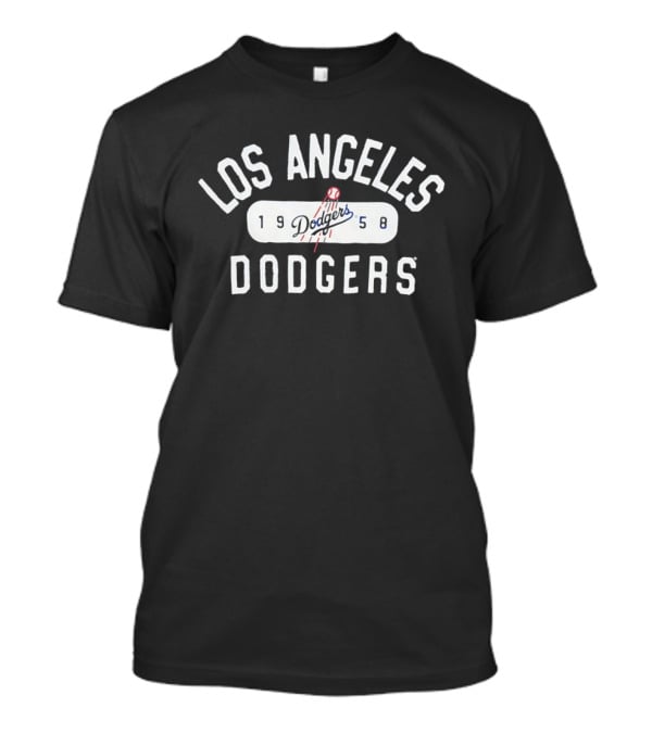 Los Angeles Dodgers 1958 Vintage Baseball Team Logo Classic Dodger Stadium Style Iconic MLB Memorabilia T-Shirt