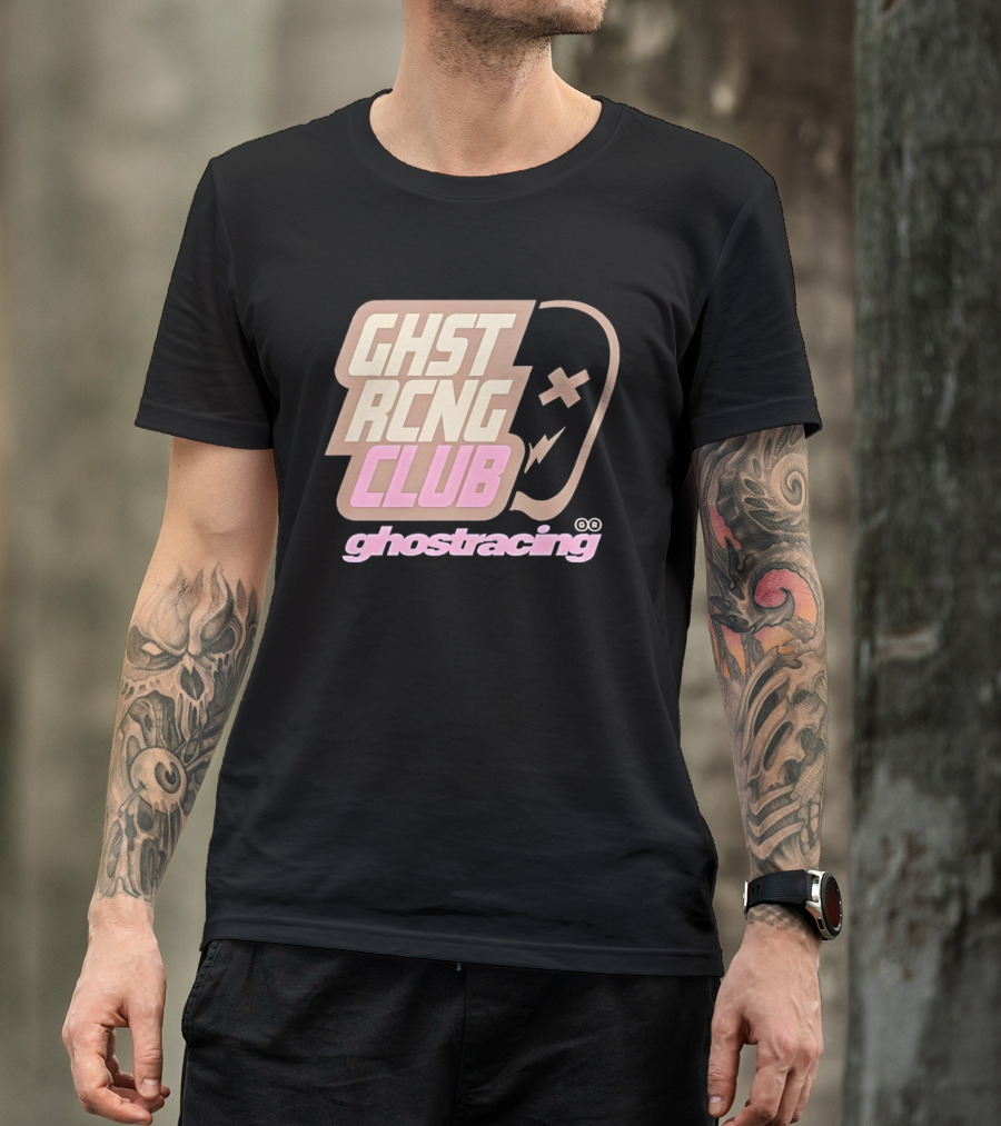 Ghost Racing Club Ghostracing Ghost Tracing Travis Pbc T-Shirt
