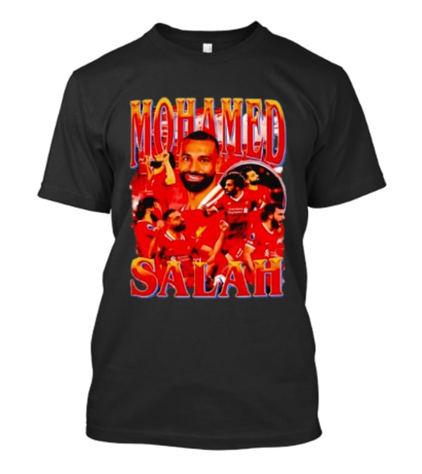 Mohamed Salah Liverpool Egyptian Football Star Celebratory Montage T-Shirt