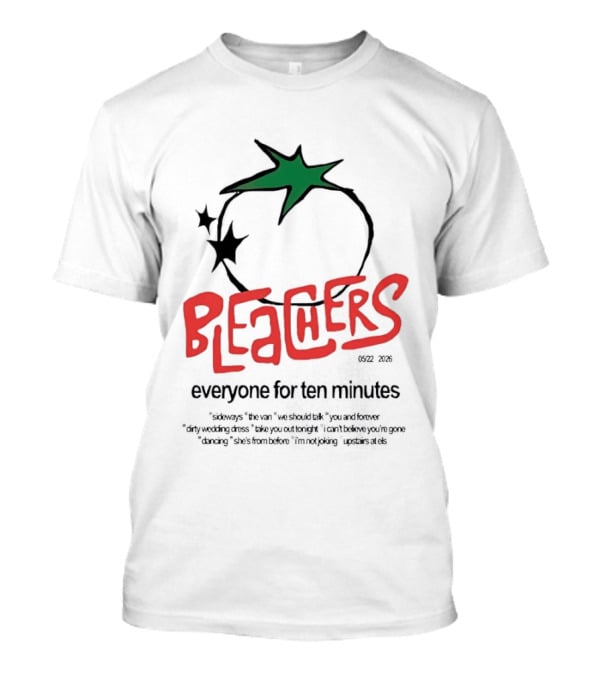 Bleachers Everyone For Ten Minutes Tomato Stars T-Shirt