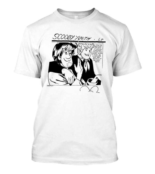Scooby Youth LP Scooby Doo Shaggy Velma Daphne Classic Cartoon Franchise T-Shirt
