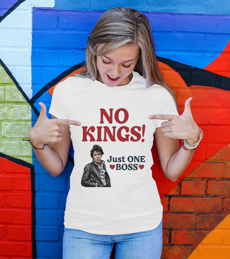 No Kings Just One Boss Leather Jacket T-Shirt