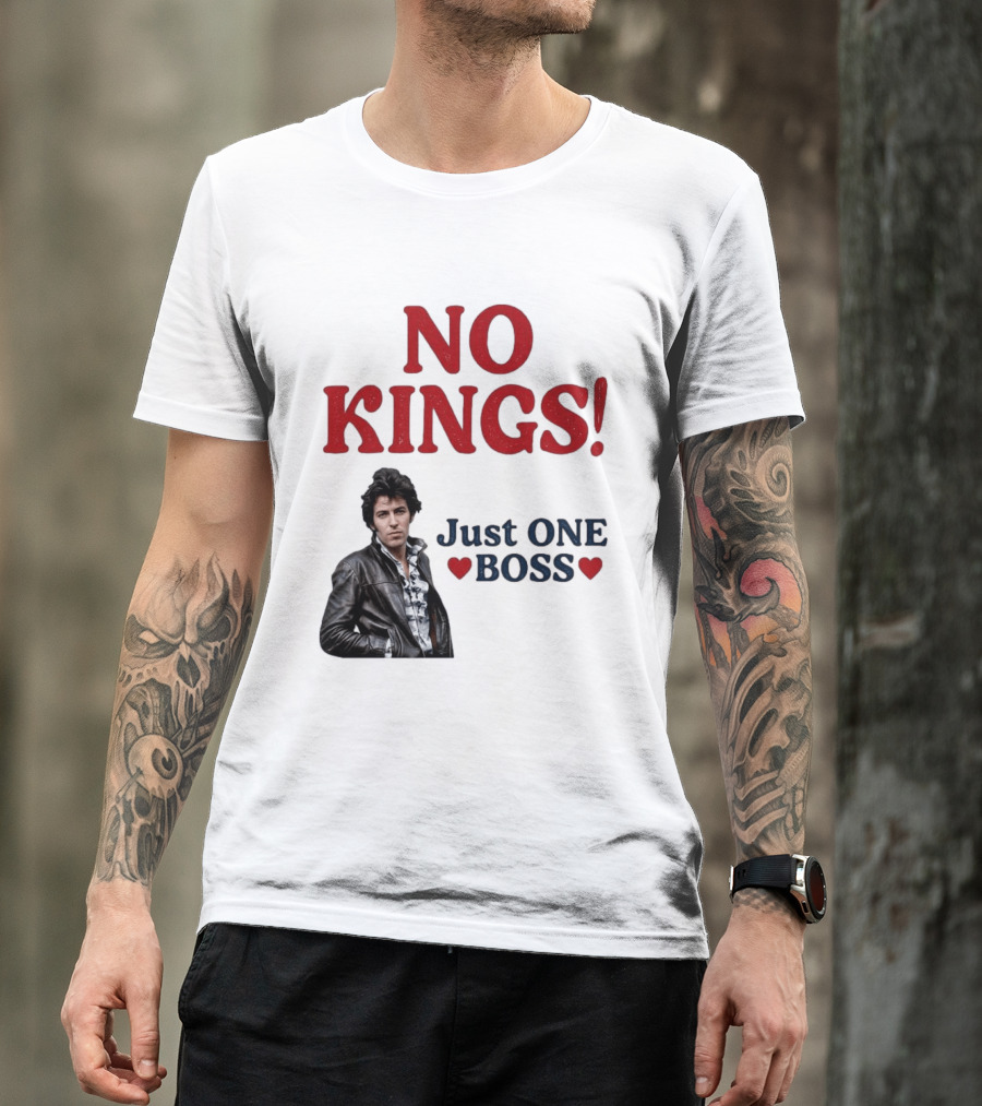 No Kings Just One Boss Leather Jacket T-Shirt