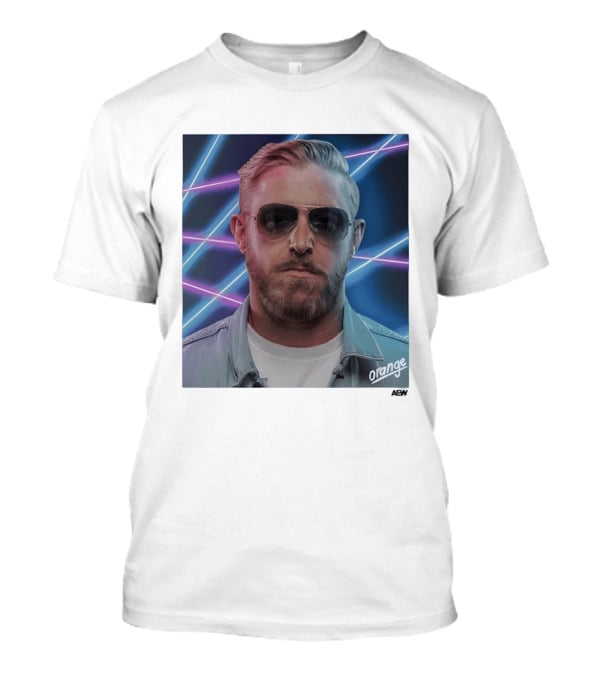 Orange Cassidy Sunglasses AEW Retro Neon T-Shirt