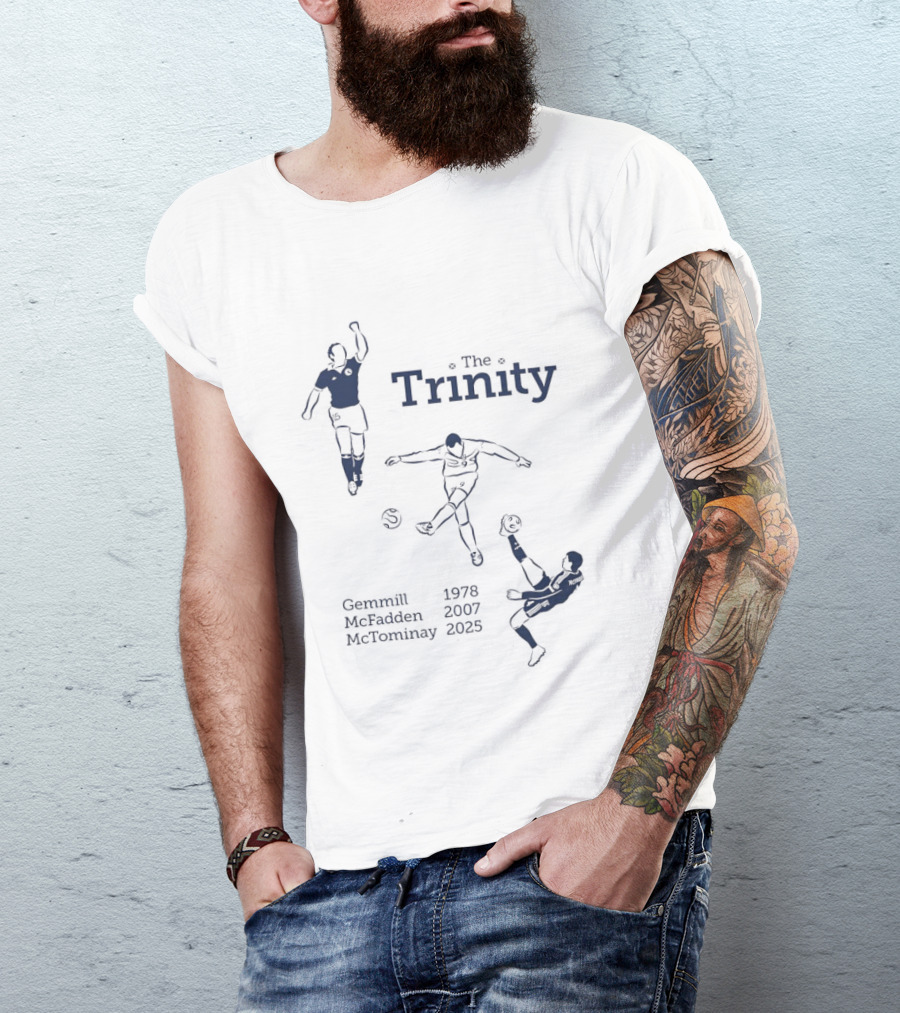 The Trinity Gemmill Mcfadden Mctominay 1976 2001 2023 T-Shirt