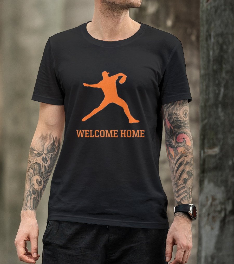 Justin Verlander Detroit Tigers Welcome Home 35 T-Shirt