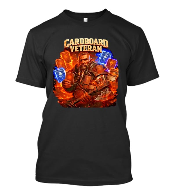 Cardboard Veteran Fantasy Gamer TCG Professional Epic Card Battle Warrior T-Shirt