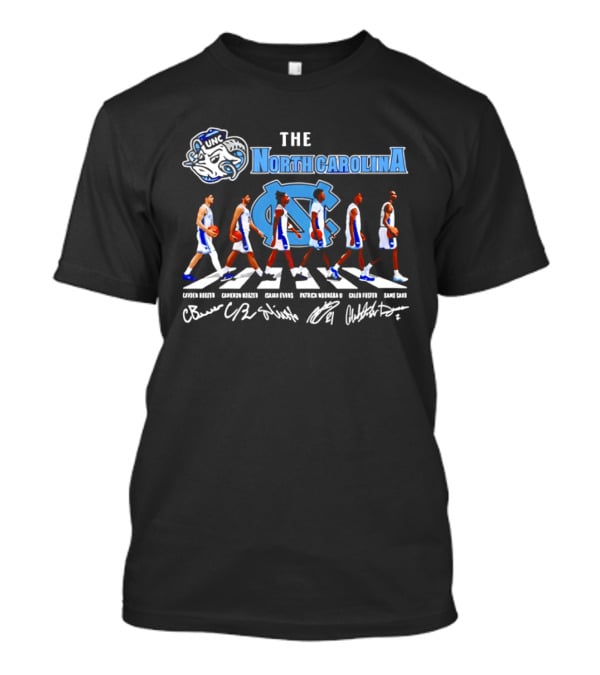 The North Carolina Tar Heels Basketball Players Abbey Road Crossing T-Shirt