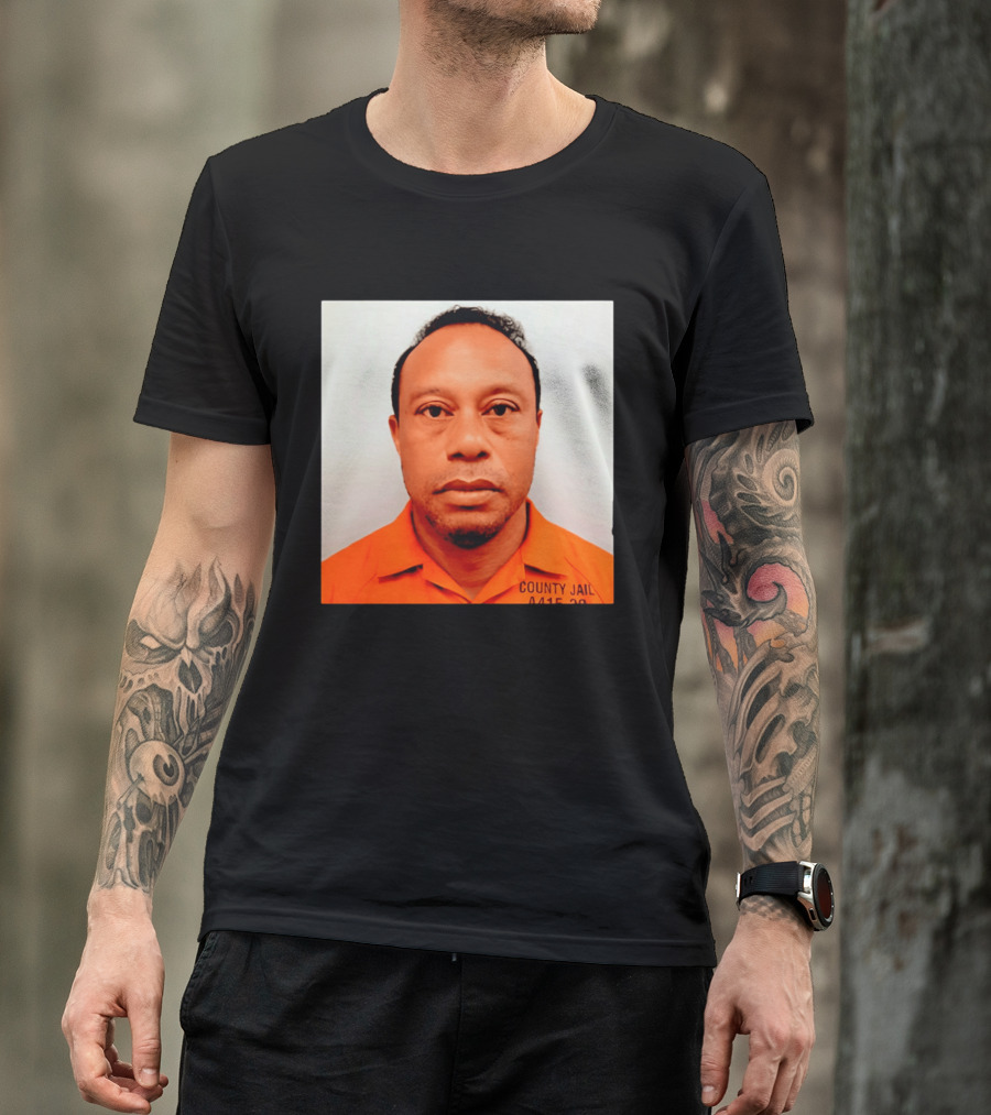 Tiger Woods 2026 County Jail 4415 29 Shot Edit T-Shirt