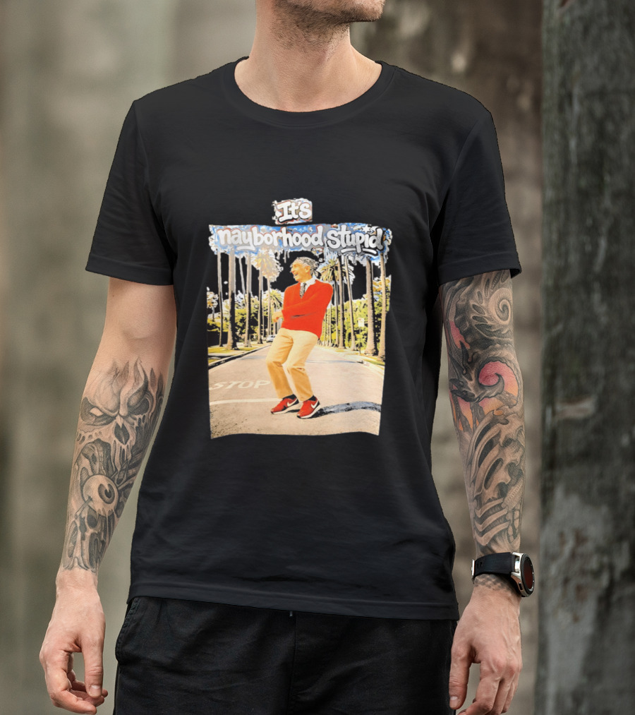 Mister Rogers Primitive Skateboarding It's Nayborhood Stupid T-Shirt