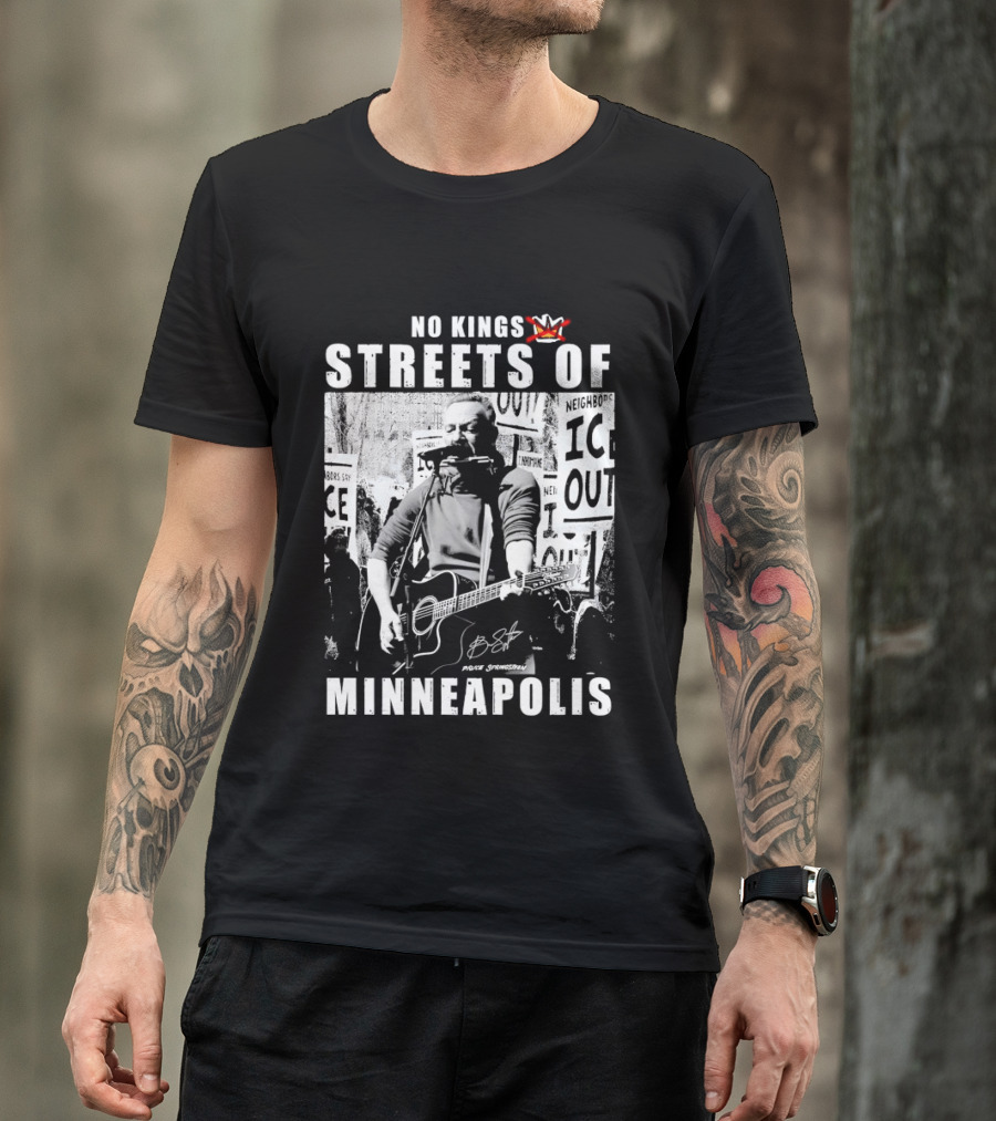 No Kings Streets Of Minneapolis Pruce Springsteen T-Shirt