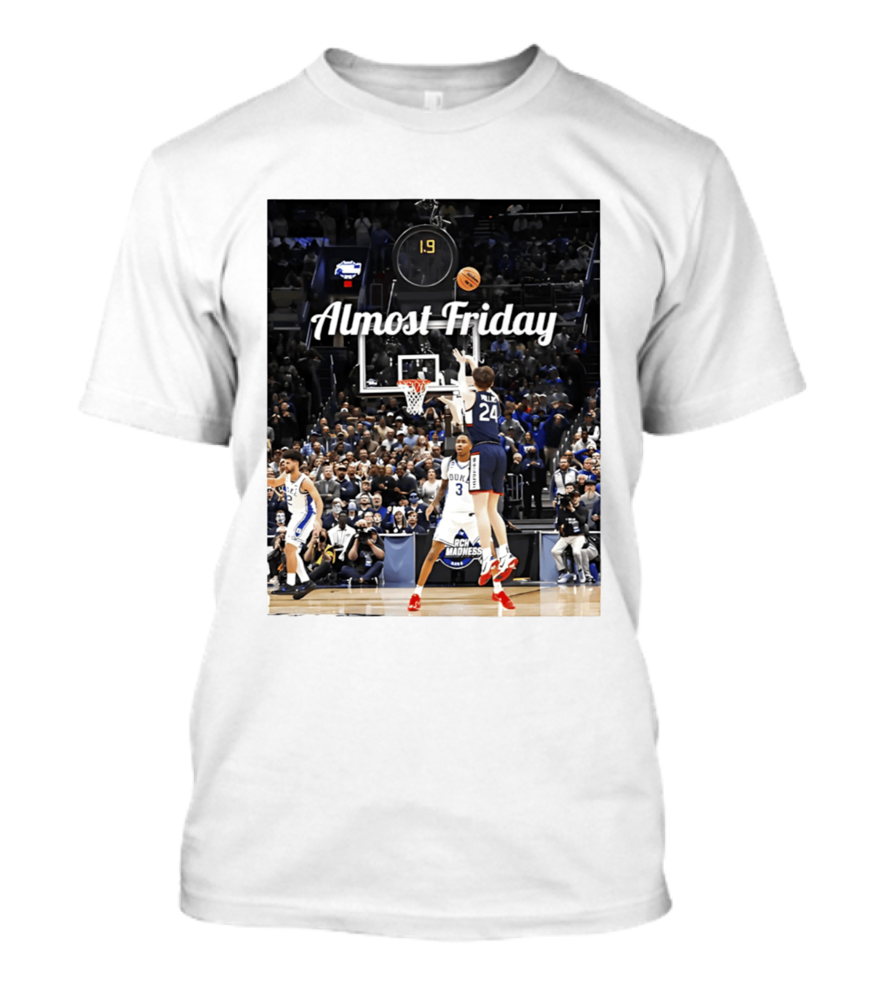 Almost Friday March Madness Basketball Buzzer Beater 2026 T-Shirt