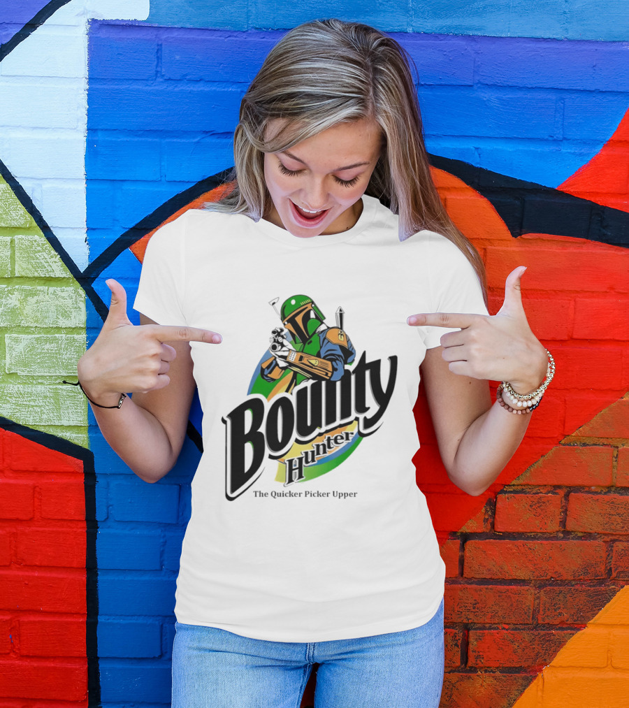 Bounty Hunter The Quicker Picker Upper Mandalorian T-Shirt