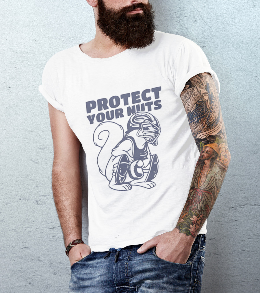 Protect Your Nuts Squirrel Catcher Mom Baseball T-Shirt