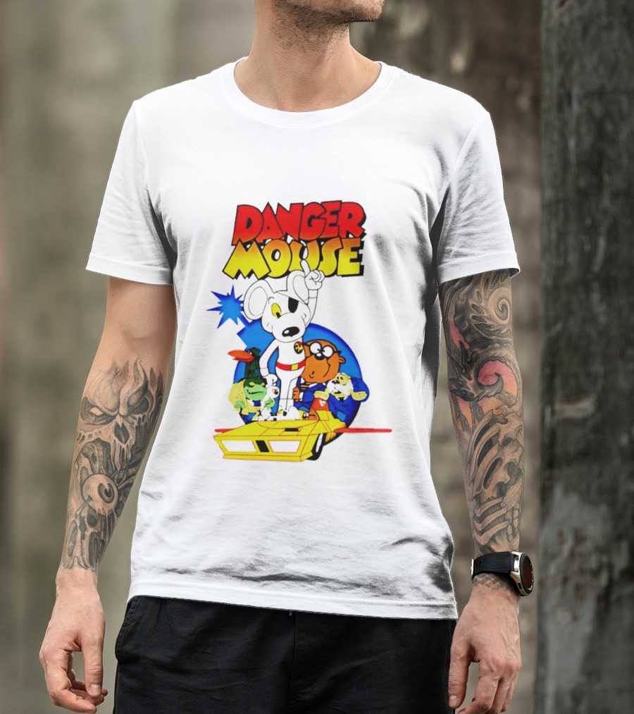 Danger Mouse Animated Character Adventure Team T-Shirt