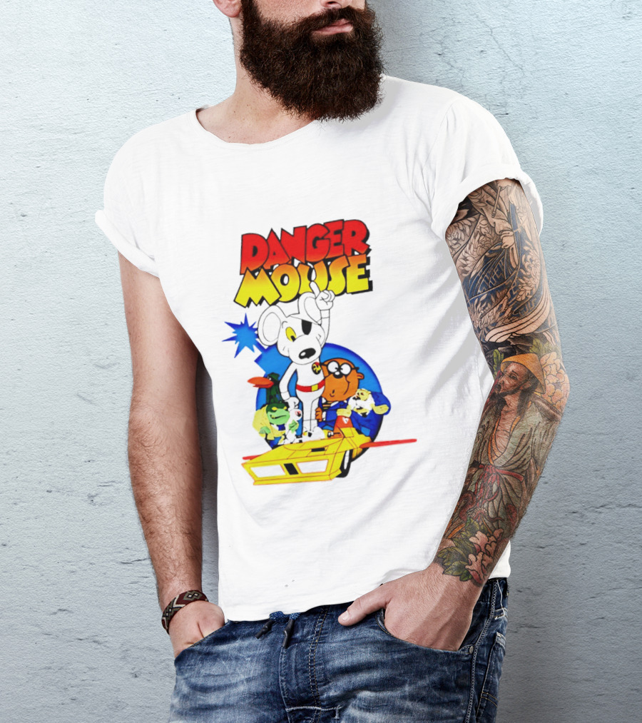Danger Mouse Animated Character Adventure Team T-Shirt